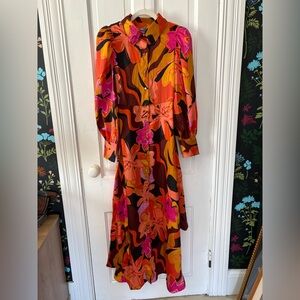 Love By Design Vibrant Floral Long Sleeve Dress